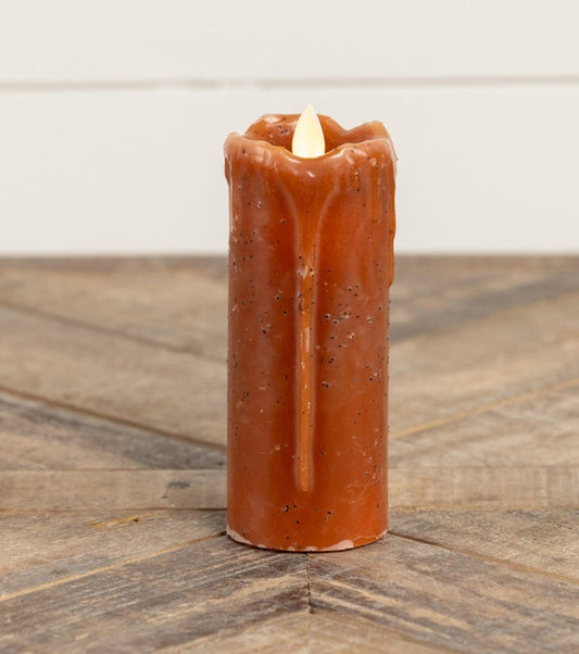 2x5" Burnt Orange Timer Candle
