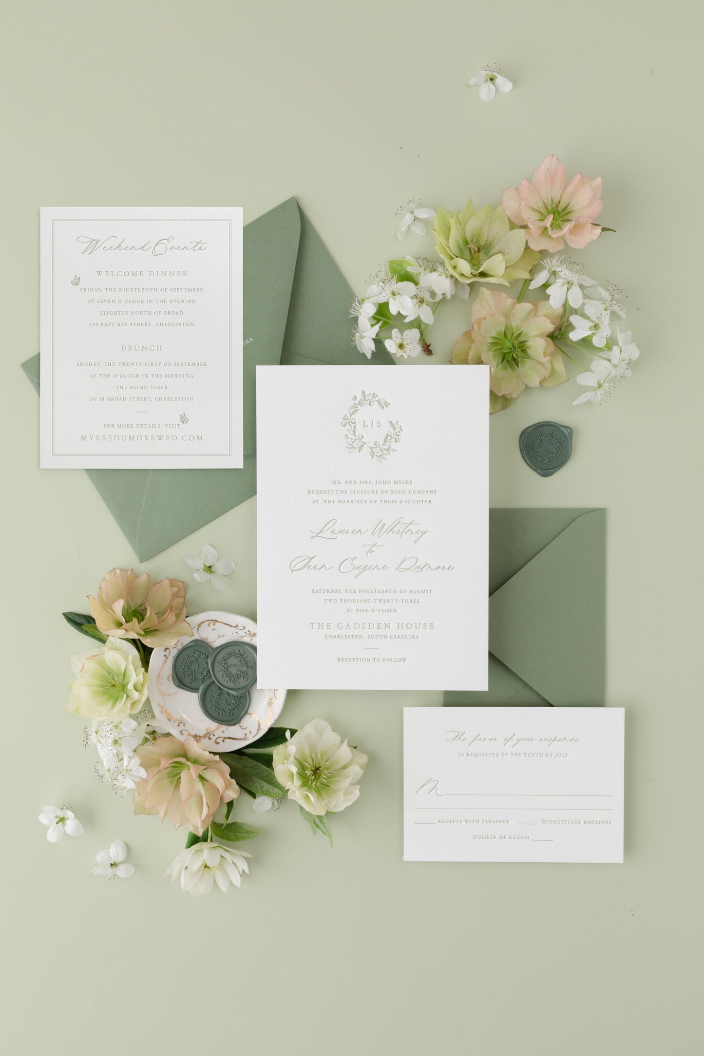 Twiggy | Wedding Invitation with RSVP + Details Card