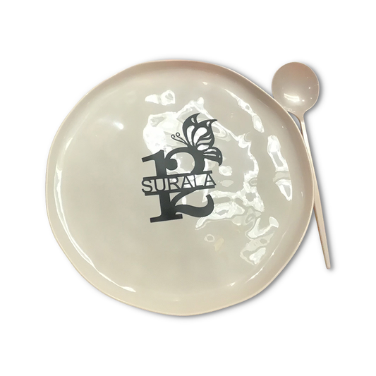 Number 12 Themed Butterfly Personalized Plate Decor Transfer Label (Plate Not Included)