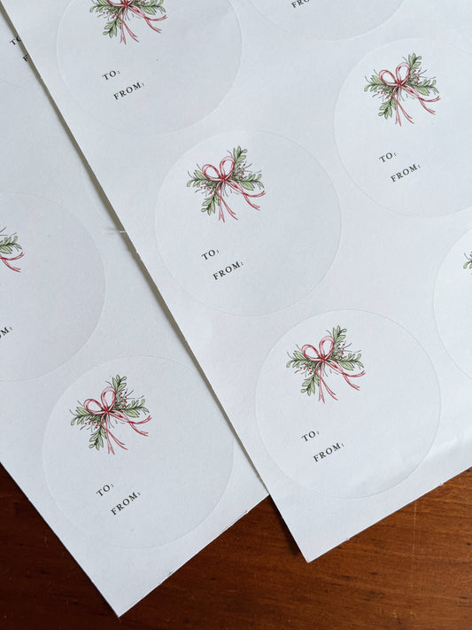 Bow Gift Stickers