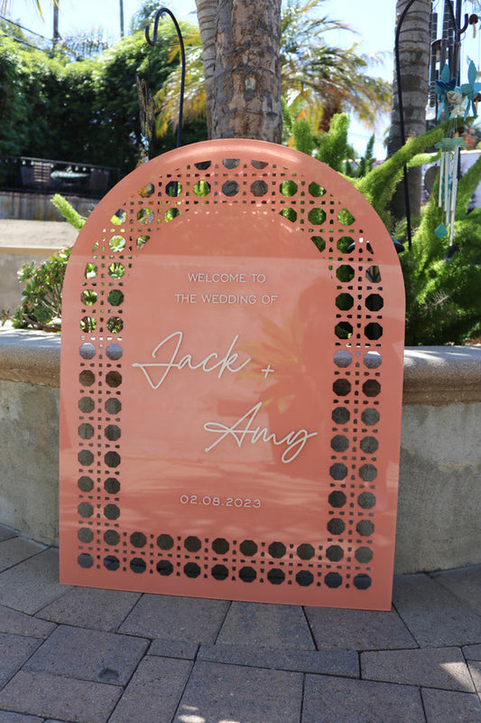 Acrylic Wedding Welcome Sign