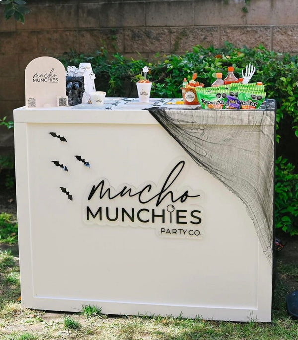 Mobile cart signage/bar cart signage