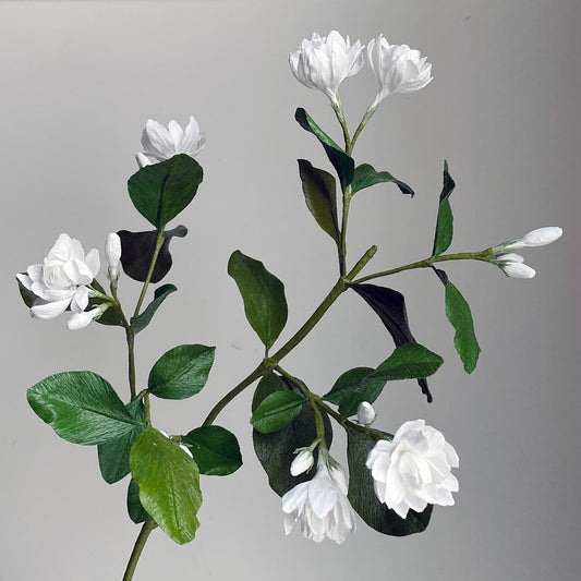 Jasmine Sambac Branch Paper Flowers