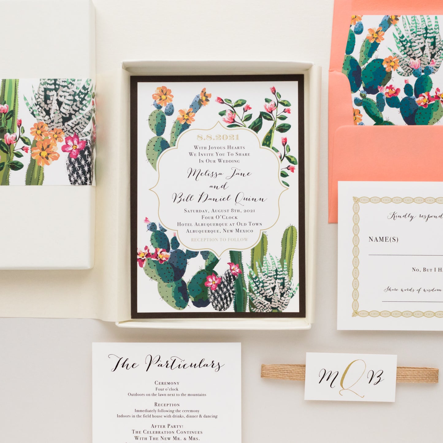 Desert Love Boxed Wedding Invitations