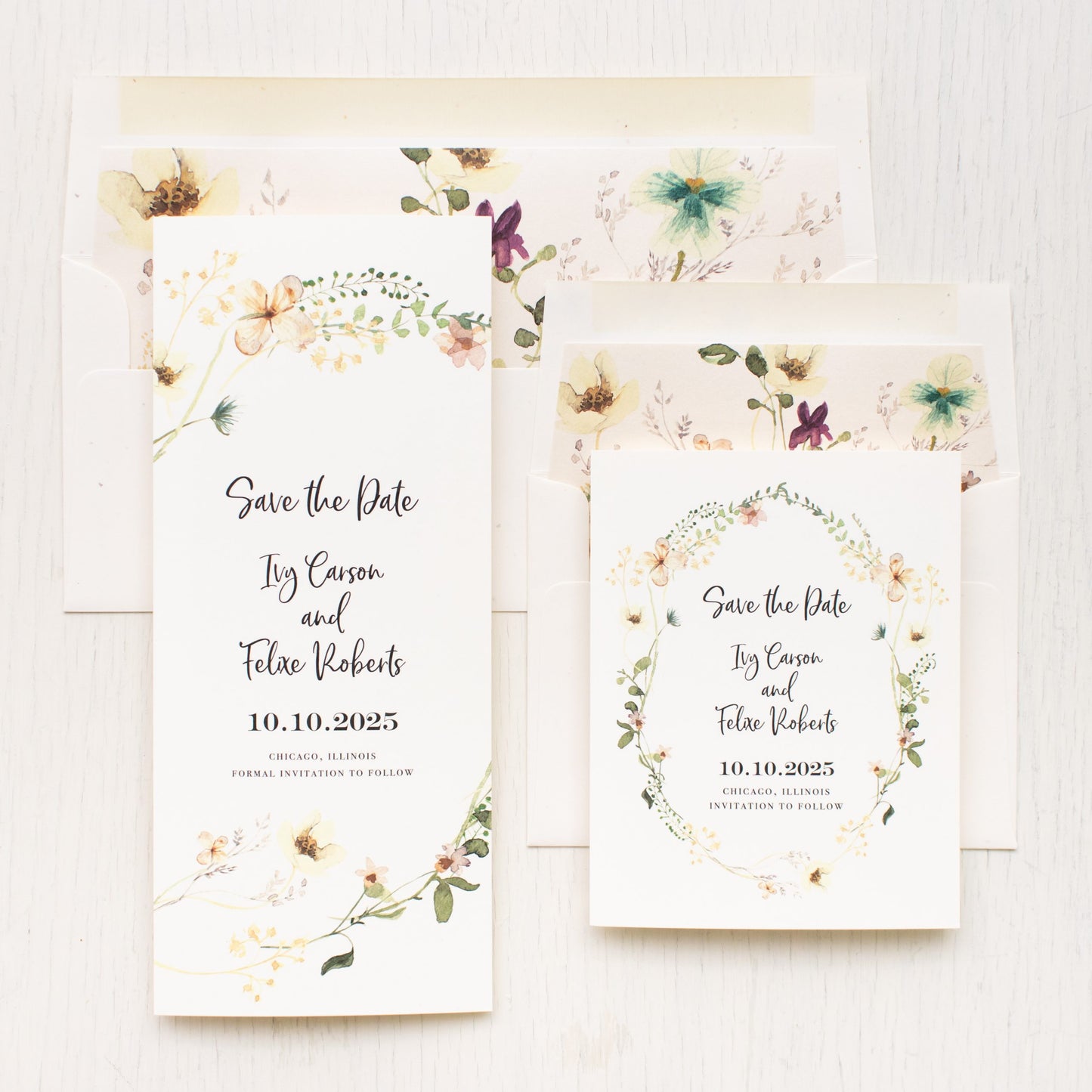 Earthy Garden Save The Dates