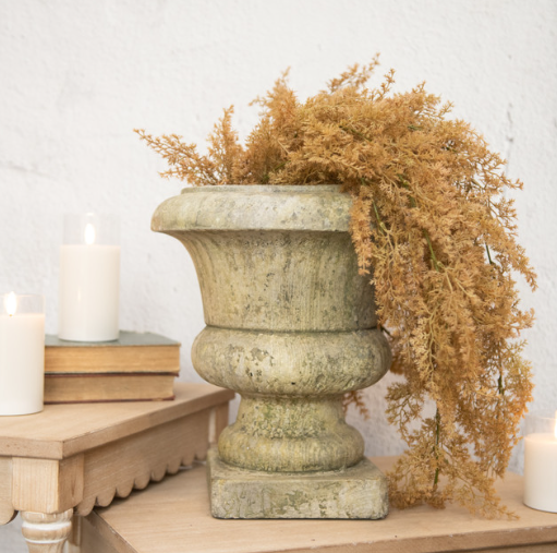 13.5" Gray Planter Urn