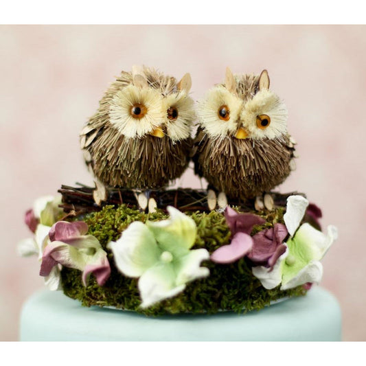 "I'll Look Out For You" Owl Wedding Cake Topper