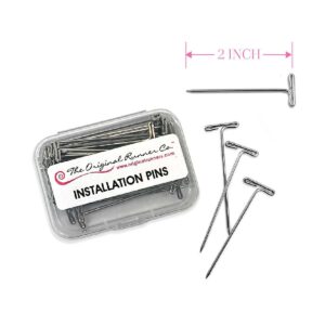 Installation Pins Non-Slip Aisle Runner