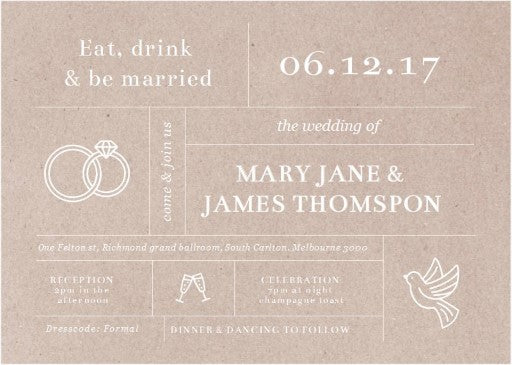 Type On Line Wedding Invitations by Phabo R.
