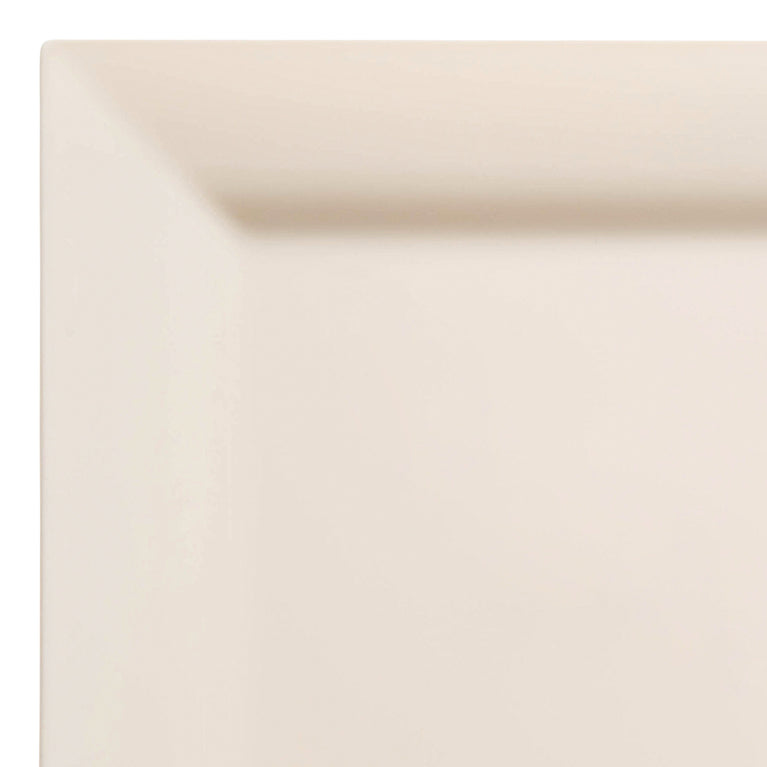 Ivory Square Plastic Dinner Plates (9.5")