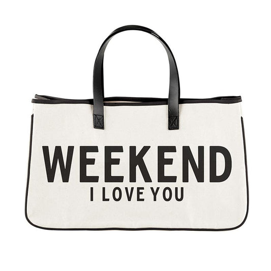 Canvas Tote - Weekend I Love You