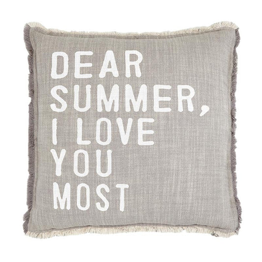 Face to Face Euro Pillow - Dear Summer I love You Most