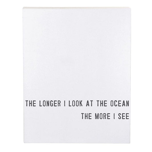 Face to Face Cadet Case Word Board - The Longer I Look At The Ocean