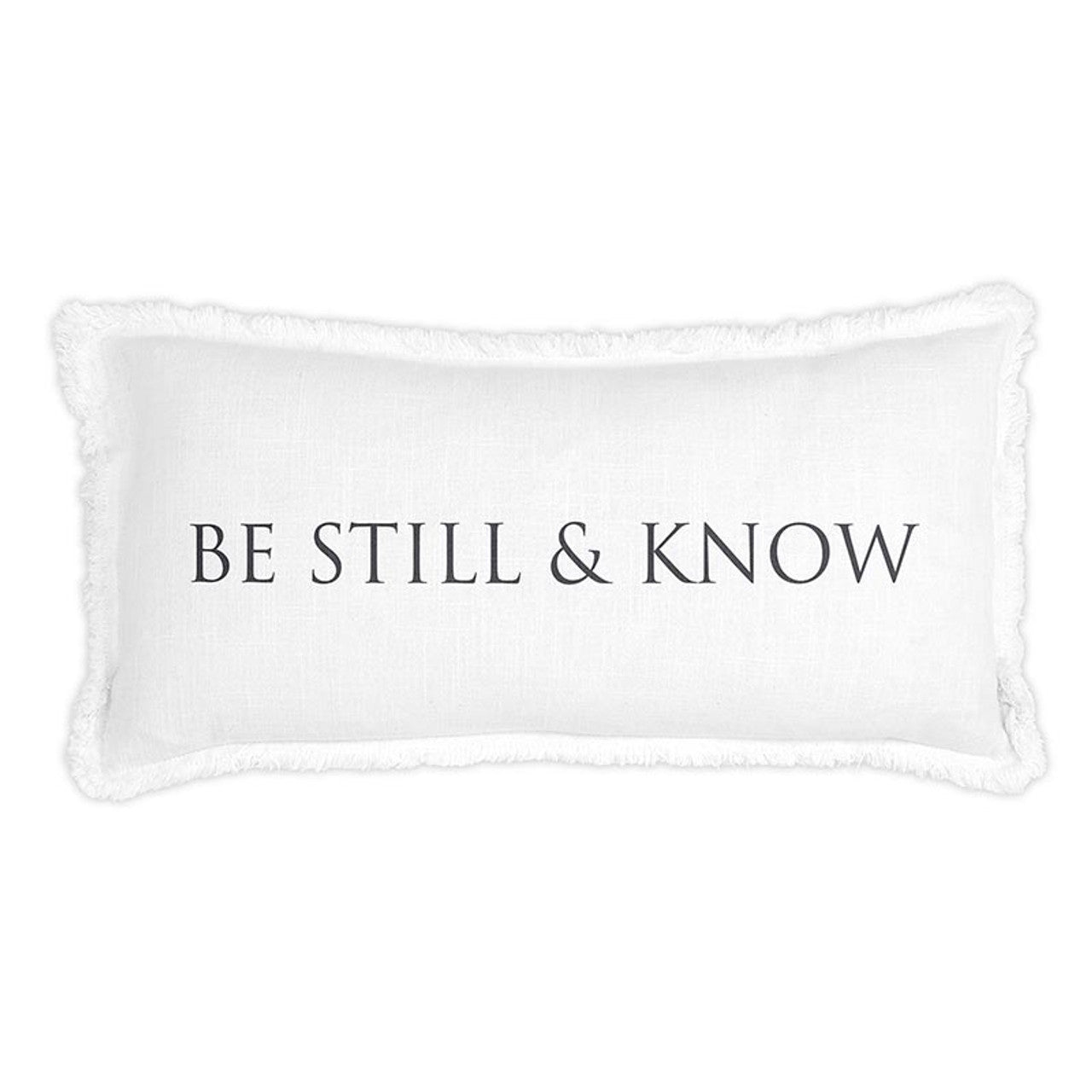 Face to Face Lumbar Pillow - Be Still & Know