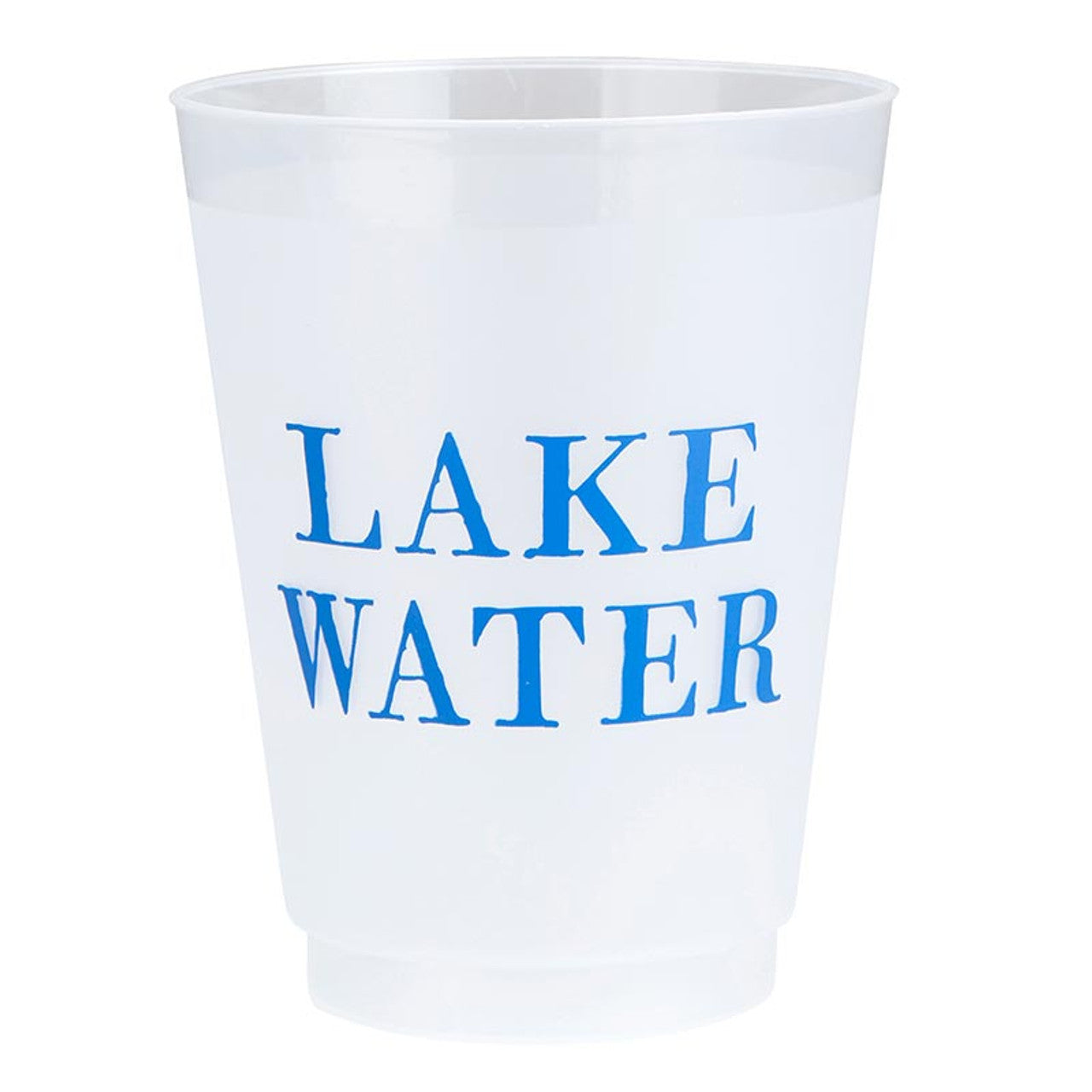 Face to Face Frost Cups - Lake Water - Set of 8