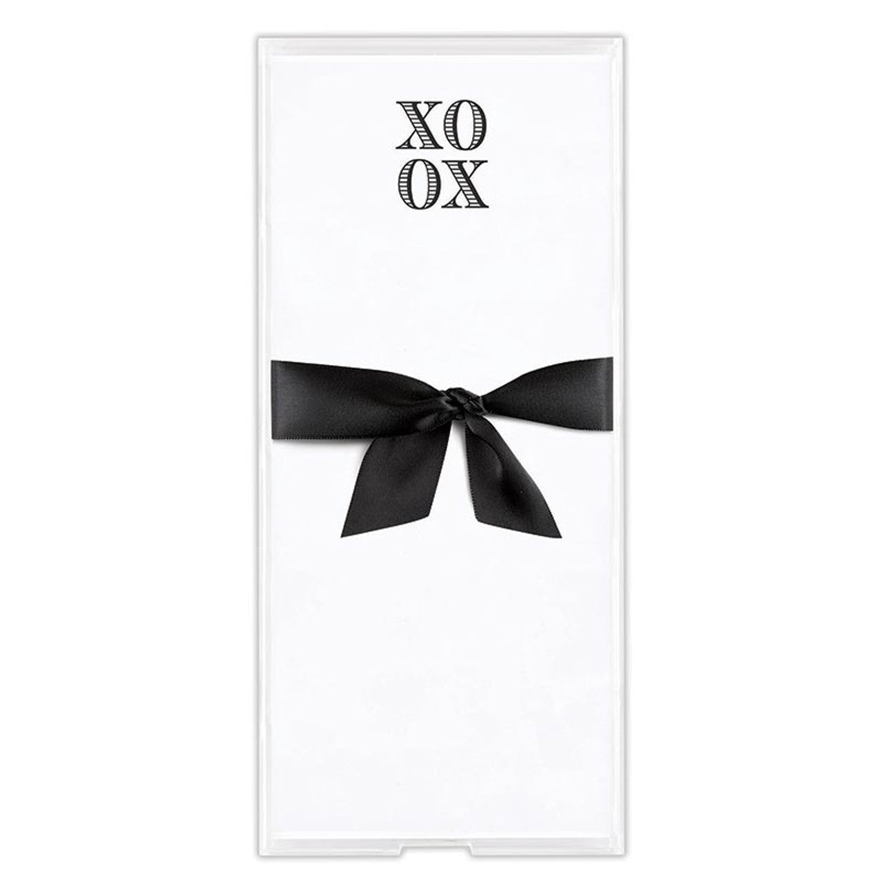 Rectangle Notepaper with Acrylic Tray - XoXo