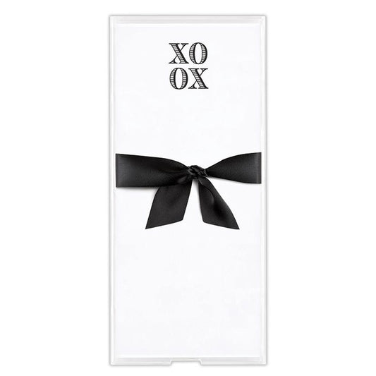 Rectangle Notepaper with Acrylic Tray - XoXo