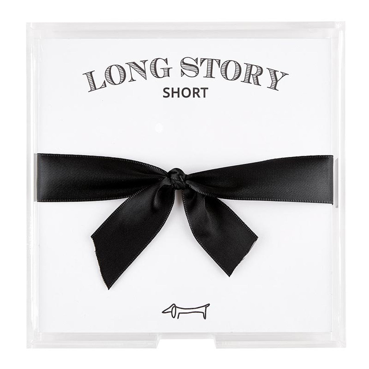 Square Notepaper with Acrylic Tray - Long Story Short