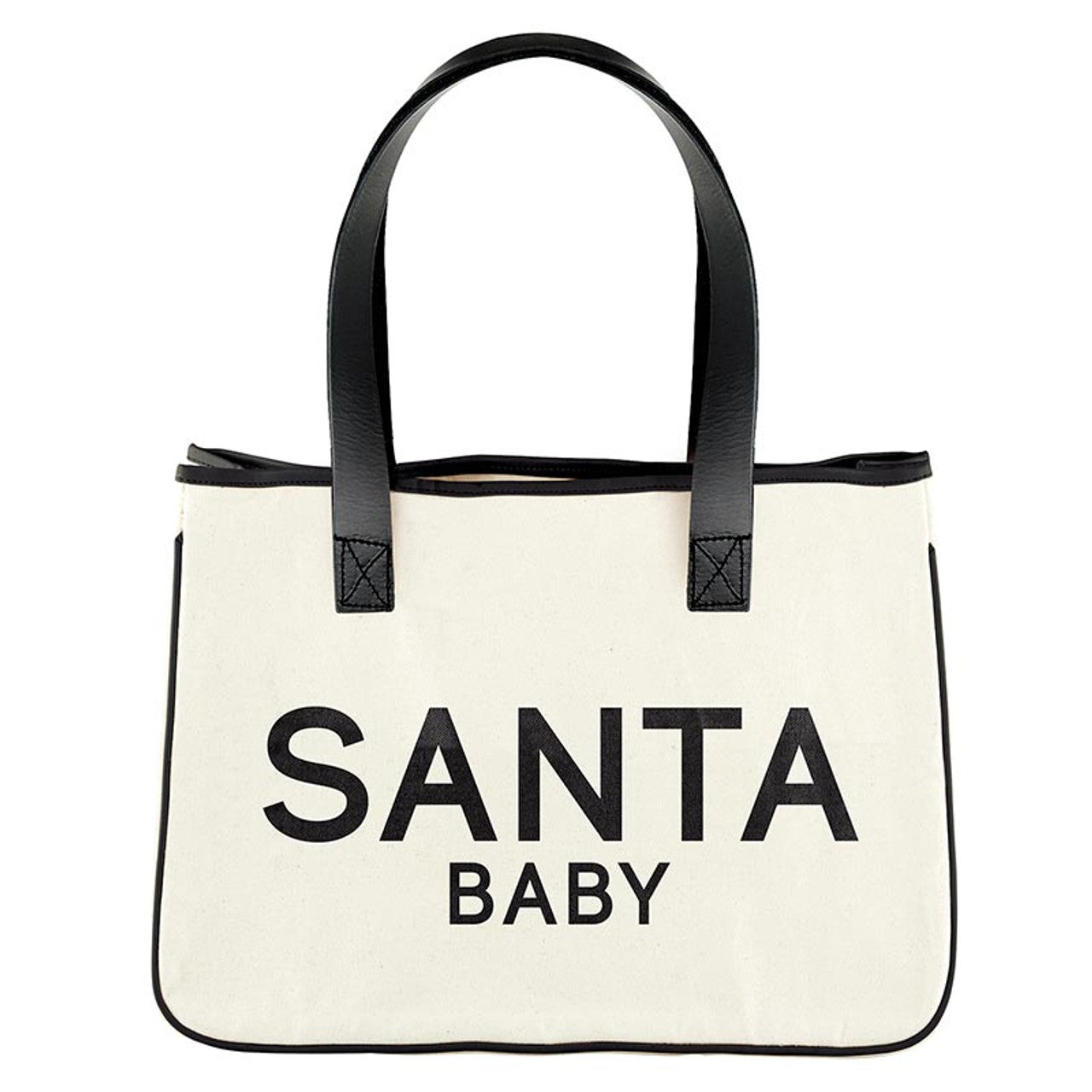 Mini Canvas Tote - Santa Baby