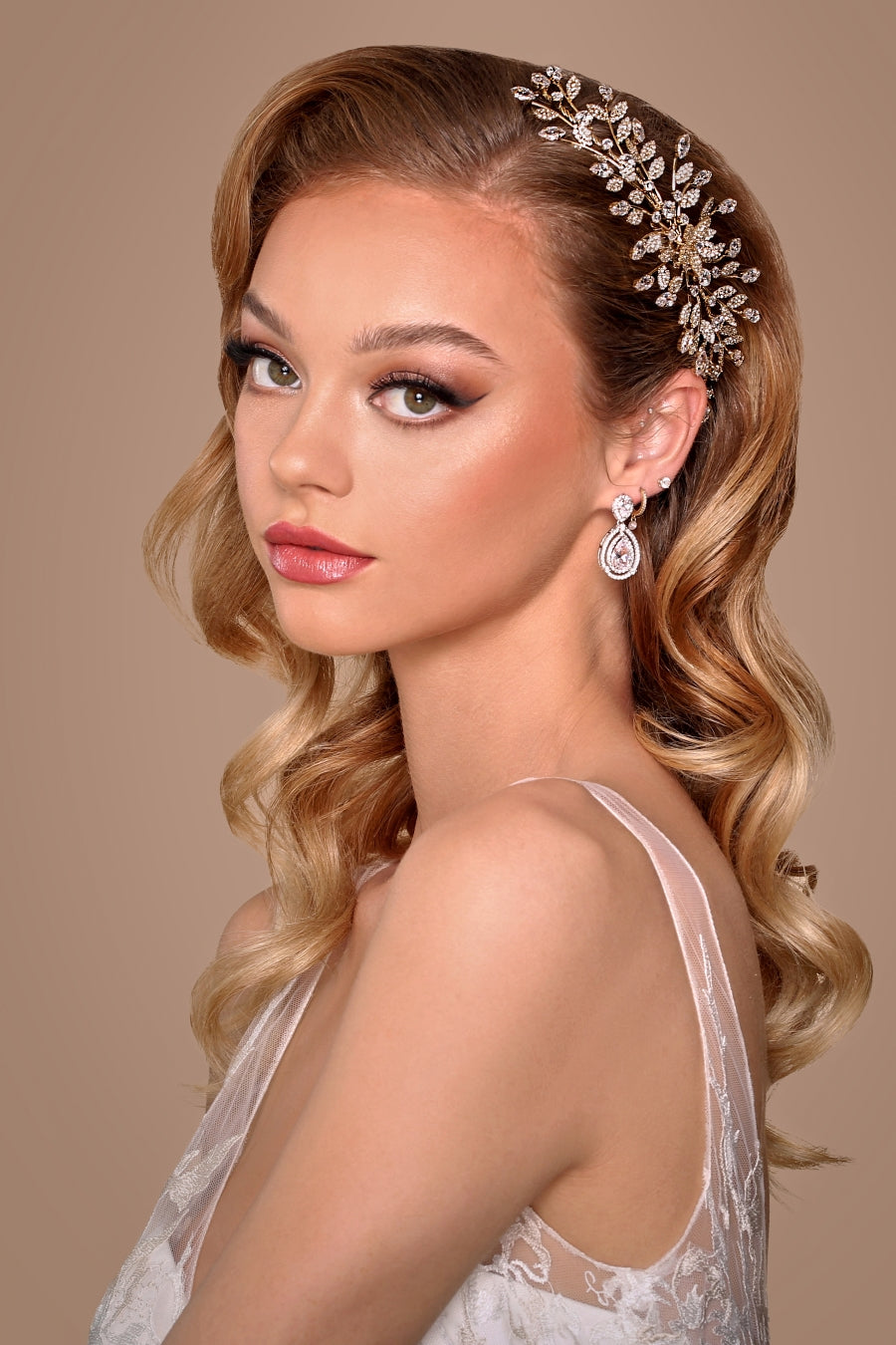 Jacqueline Bridal Headpiece, Swarovski Hair Comb