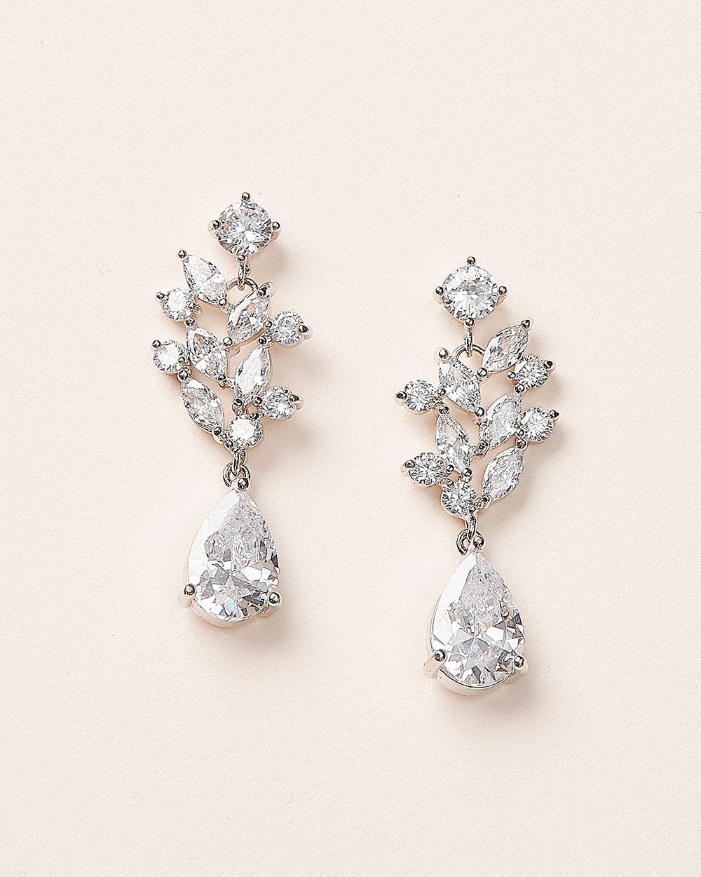 Anna Floral CZ Earrings