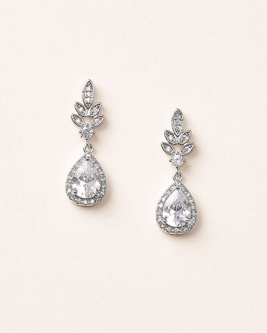 Emilia Floral CZ Earrings