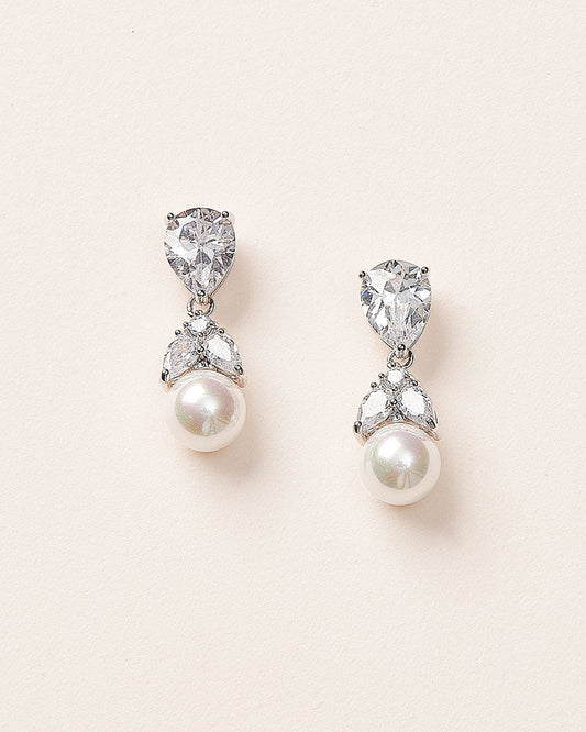 Natalie Pearl Drop Earrings