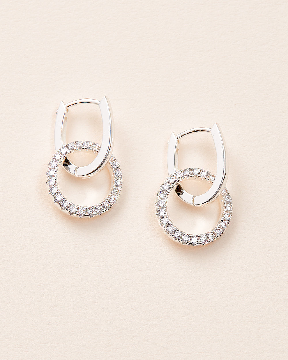 2 in 1 CZ Hoops