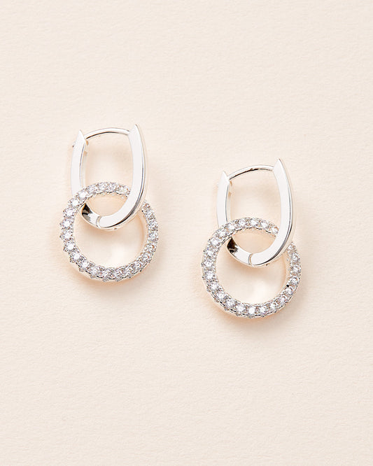 2 in 1 CZ Hoops