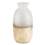 Neutral Frosted Glass Vase