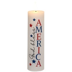 God Bless America Timer Candle
