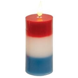 4" Red, White and Blue Votive Candle