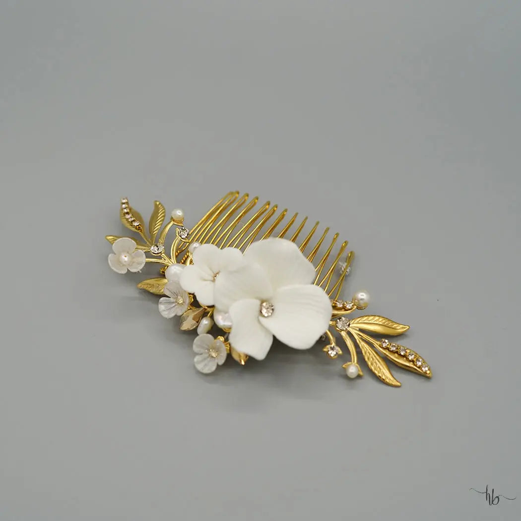 Jade Hair Bridal Comb