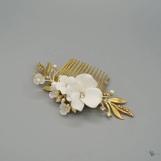 Jade Hair Bridal Comb