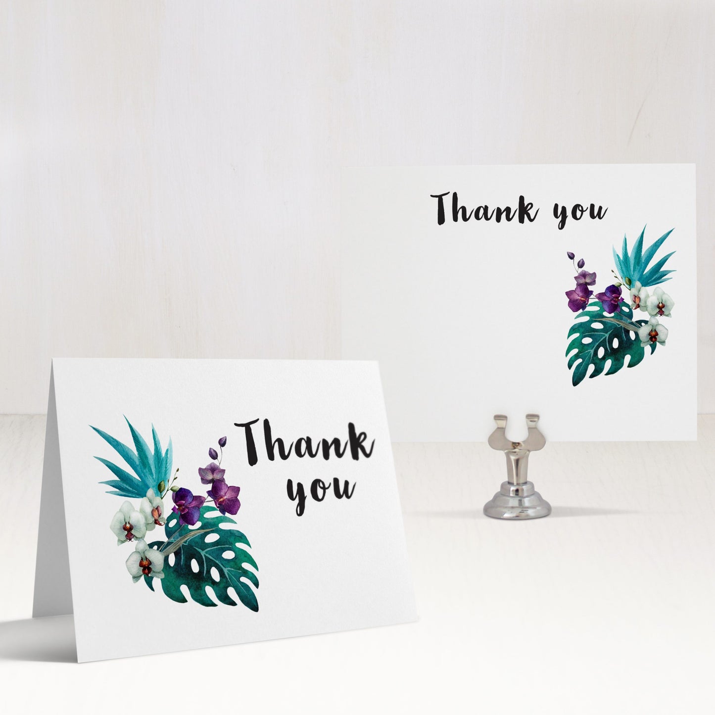 Jewel Tone Tropics Thank You Cards