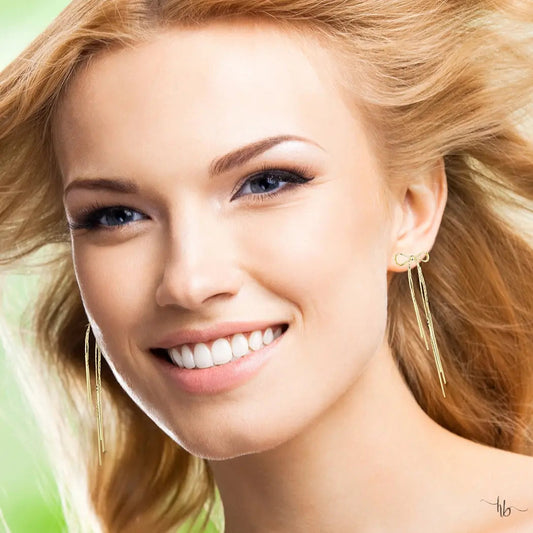 Jules Bow Chandelier Earrings