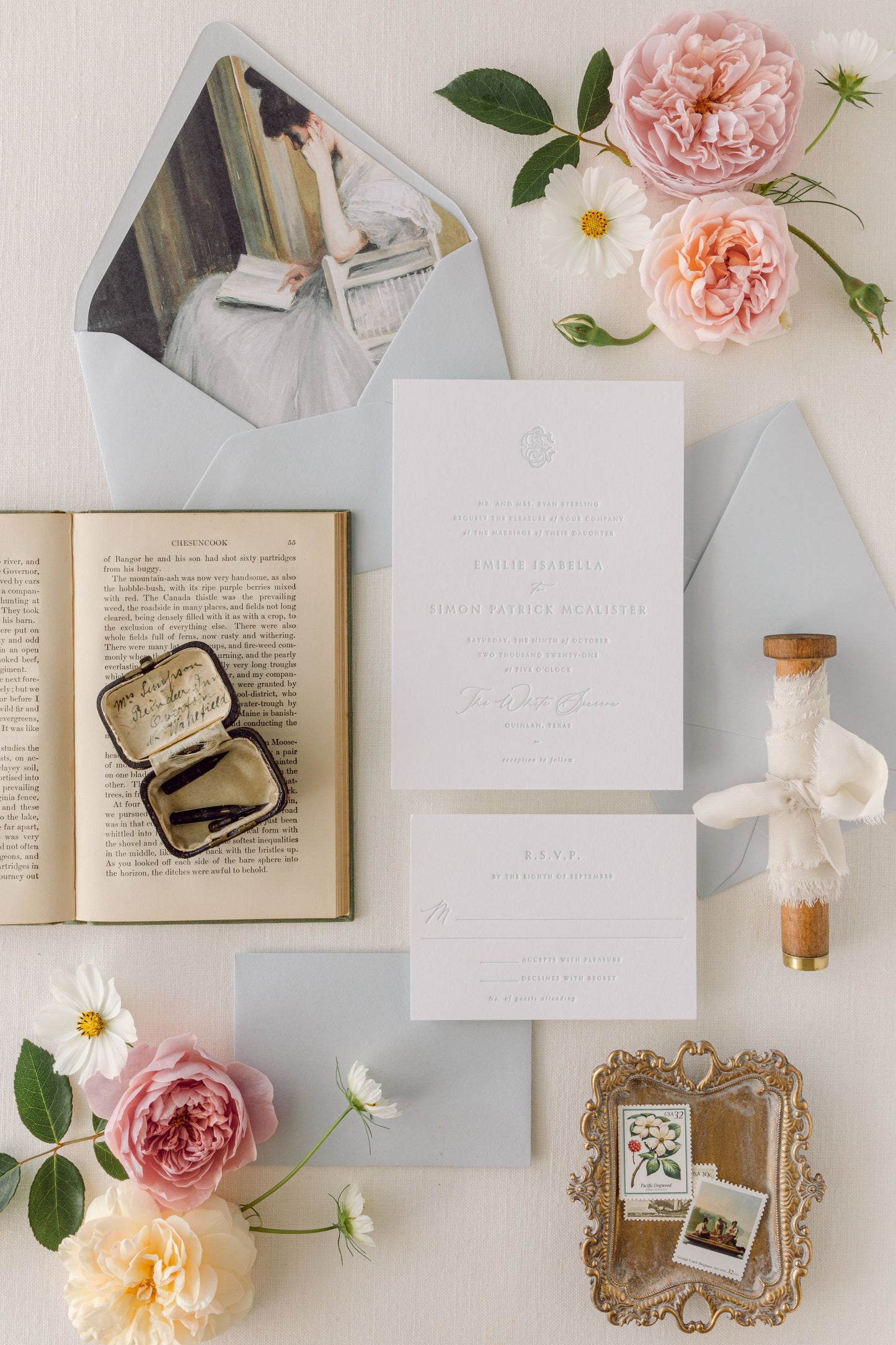 Kennedy | Wedding Invitation with RSVP