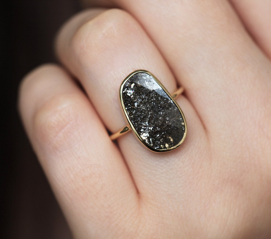 Julianna Salt & Pepper Diamond Ring