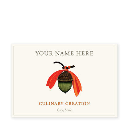 Holiday Acorn Canning Labels