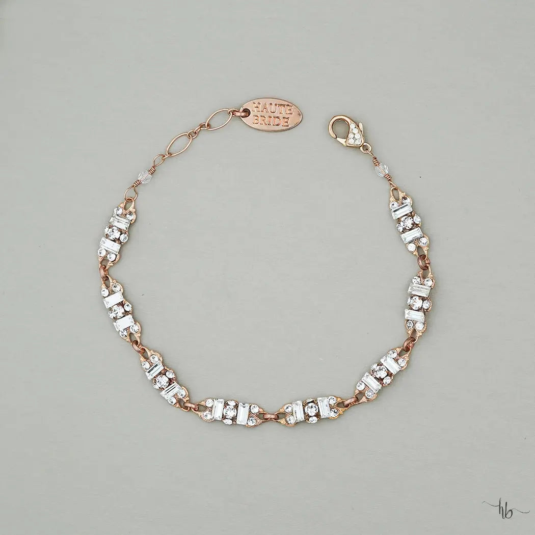 Kari Baguette Bridal Bracelet