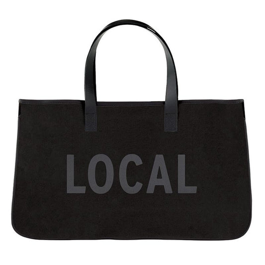 Black Canvas Tote - Local