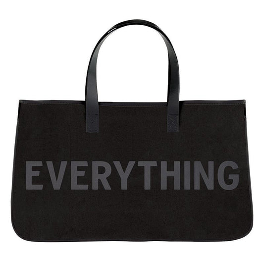 Black Canvas Tote - Everything