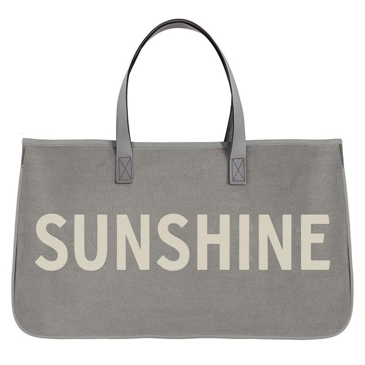 Grey Canvas Tote - Sunshine