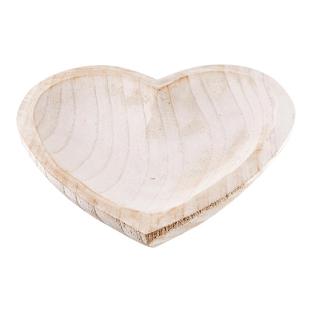 Paulownia Heart Bowl - White