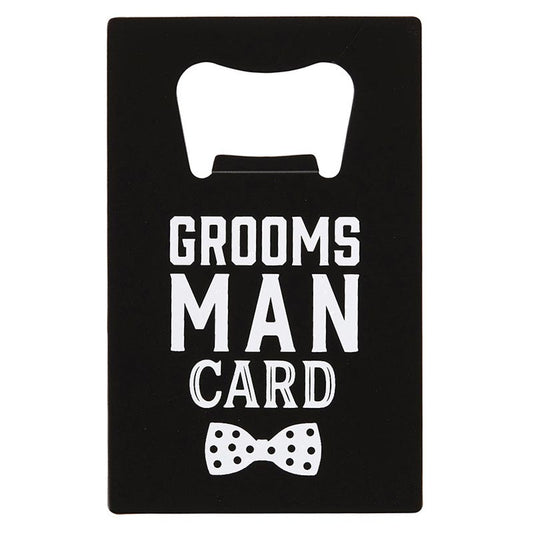 Man Card Bottle Opener - Groomsman