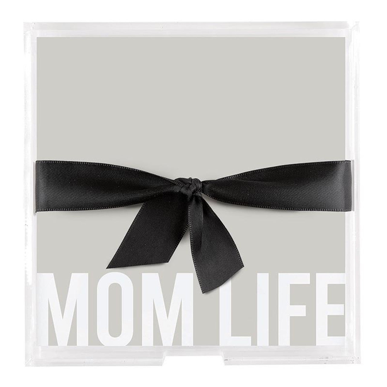 Square Notepaper with Acrylic Tray - Mom Life