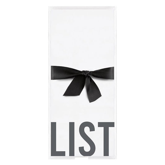 Rectangle Notepaper with Acrylic Tray - List
