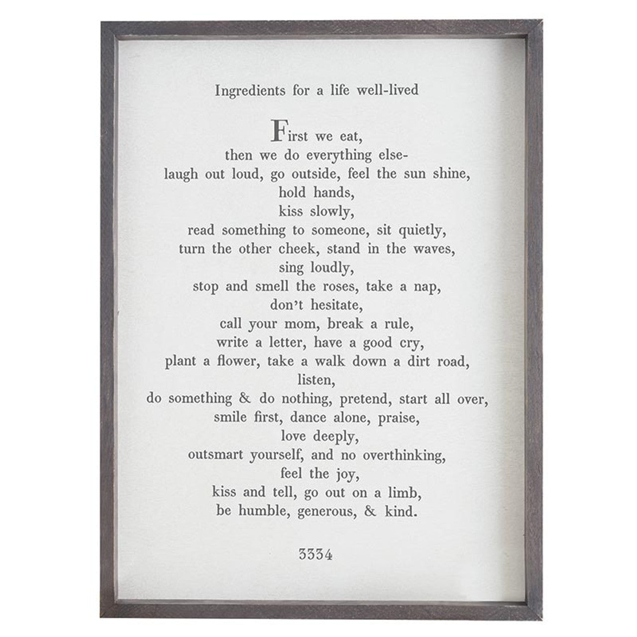 Face to Face Cadet Word Board - First We Eat
