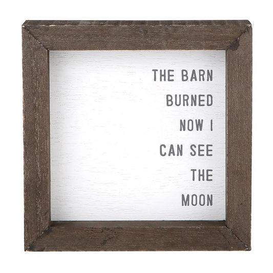 Face to Face Petite Word Board - The Barn Burned