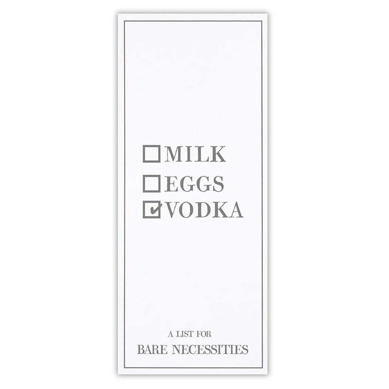 Face to Face Listpad - Milk Eggs Vodka